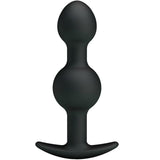 Analkette Silikon mit Spezieller Stimulation Schwarz 10,3 x 2,6 cm