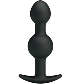 Analkette Silikon mit Spezieller Stimulation Schwarz 10,3 x 2,6 cm