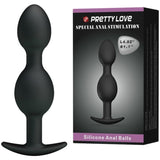 Analkette Silikon Schwarz 12,5 x 2,8 cm – Ansicht 2
