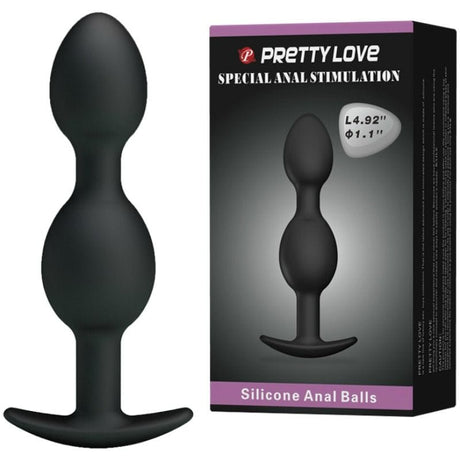 Analkette Silikon Schwarz 12,5 x 2,8 cm