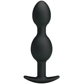 Analkette Silikon Schwarz 12,5 x 2,8 cm