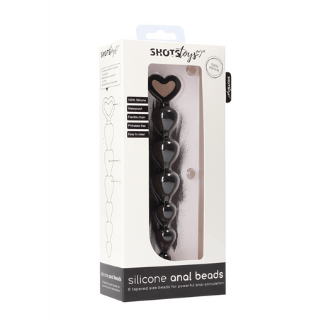 Analkette Silikon Schwarz 14,8 x Ø 2,5 cm – Ansicht 2