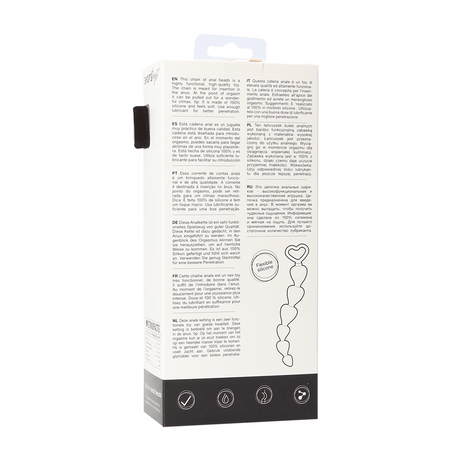 Analkette Silikon Schwarz 14,8 x Ø 2,5 cm – Ansicht 3
