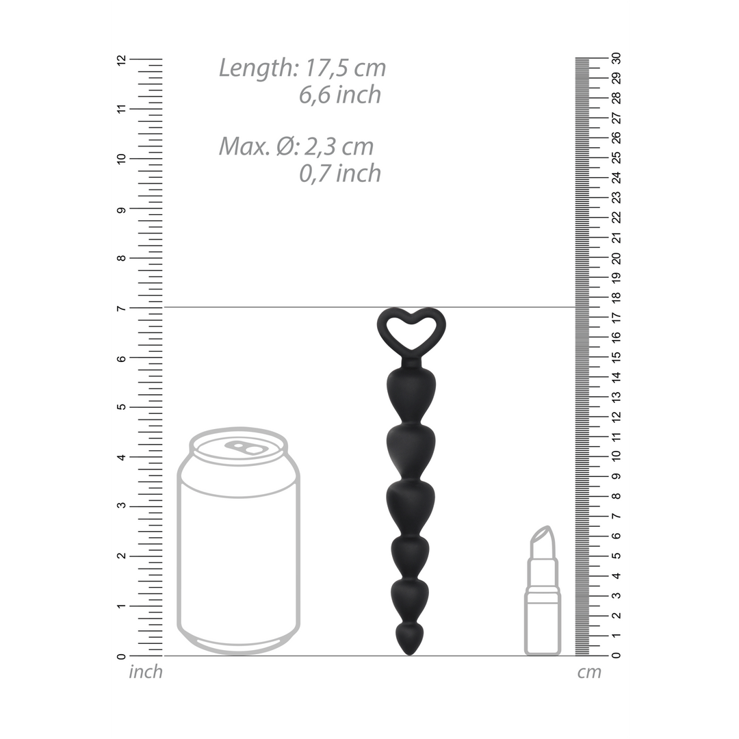 Analkette Silikon Schwarz 14,8 x Ø 2,5 cm – Ansicht 5