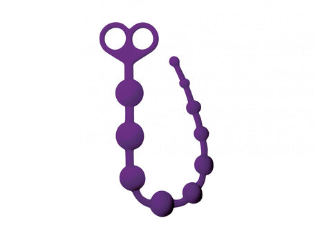 Analkette Ten Balls 33,5 x 0,5-2,5 cm Lila