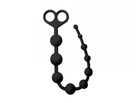 Analkette Ten Balls 33,5 x 0,5-2,5 cm Schwarz
