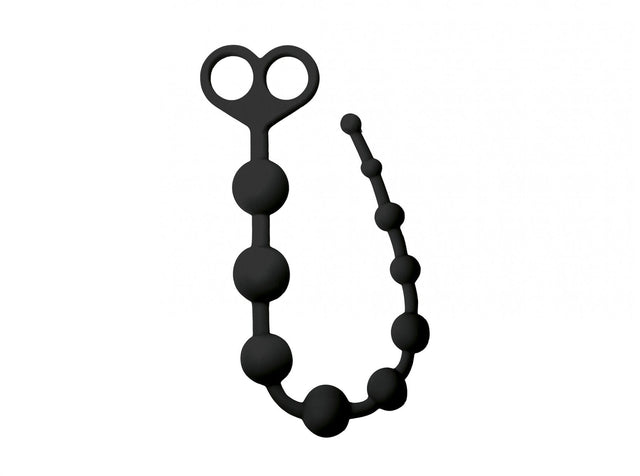 Analkette Ten Balls 33,5 x 0,5-2,5 cm Schwarz