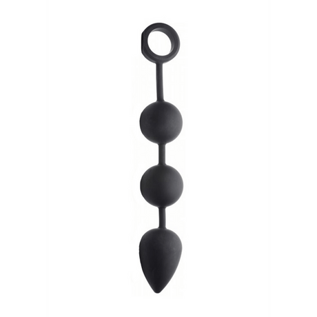 Analkette Tom of Finland Gewichtet mit Plug Schwarz 31,8 x 5,7 cm – Ansicht 3