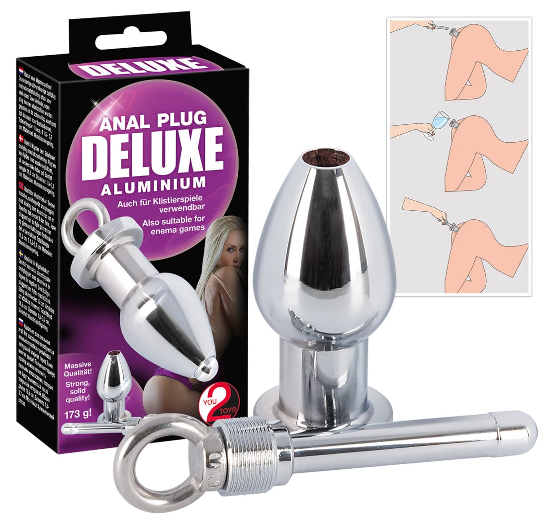 Analplug Alu hohl 11 x 3,5 cm