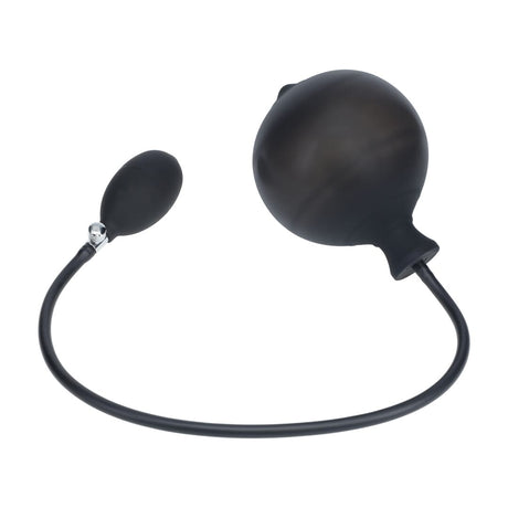 Analplug aufblasbar gerippt aus Silikon Schwarz Ø 3,8 cm – Ansicht 4
