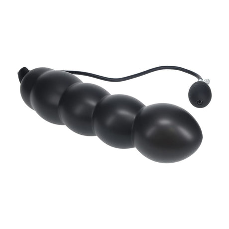 Analplug aufblasbar mit Perlenform Silikon Schwarz 77 x Ø 3,6 cm – Ansicht 4