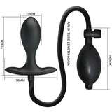 Analplug Aufblasbarer Analstecker Schwarz