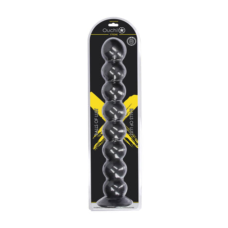 Analplug Balls of Lust Schwarz 55 x Ø 7,6 cm – Ansicht 2