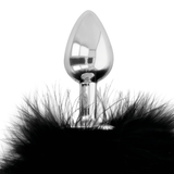Analplug Buttplug mit Schwanz Schwarz 3 cm – Ansicht 3