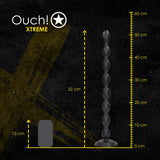 Analplug Ouch Chain Reaction aus PVC Schwarz 49 x Ø 3,7 cm – Ansicht 7