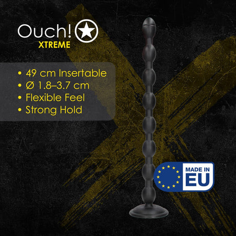 Analplug Chain Reaction Schwarz 49 x Ø 3,8 cm – Ansicht 4