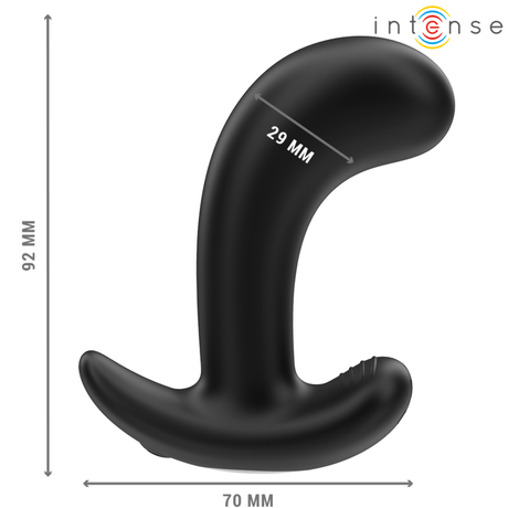 Analplug Chandler Anal Plug 10 Vibrationen Schwarz Fernbedienung 3 x 3 cm