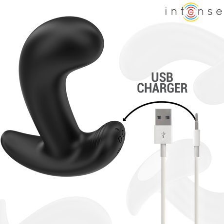 Analplug Chandler Anal Plug 10 Vibrationen Schwarz Fernbedienung 3 x 3 cm