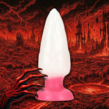 Analplug Chimera aus Silikon Weiß/Pink 15,5 x Ø 6 cm – Ansicht 4