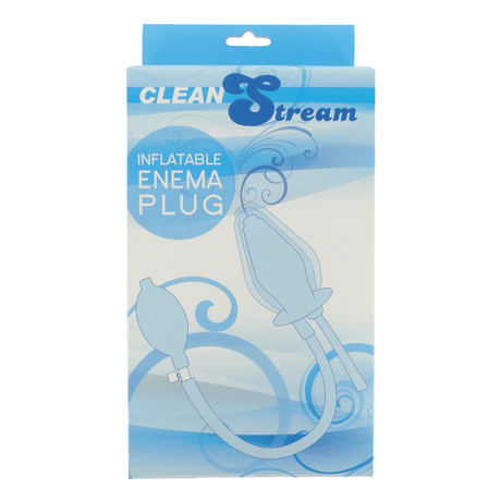 Analplug CleanStream Aufblasbar mit Einlaufrohr Schwarz 11,4 x 3,8 cm – Ansicht 2