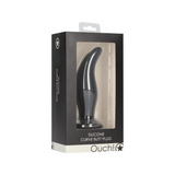 Analplug Ouch Curve gebogen aus Silikon Schwarz 11,4 x Ø 3,2 cm – Ansicht 2