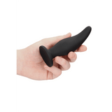 Analplug Ouch Curve gebogen aus Silikon Schwarz 11,4 x Ø 3,2 cm – Ansicht 7