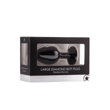 Analplug Ouch Diamant groß Schwarz 8 x Ø 3,5 cm – Ansicht 2