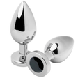 Analplug Diamant Schwarz Mittel 7,62 x 3,3 cm