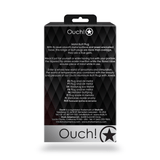 Analplug Ouch aus Metall mit rundem Stein Gunmetal-Diamant 8,1 x Ø 4 cm – Ansicht 4