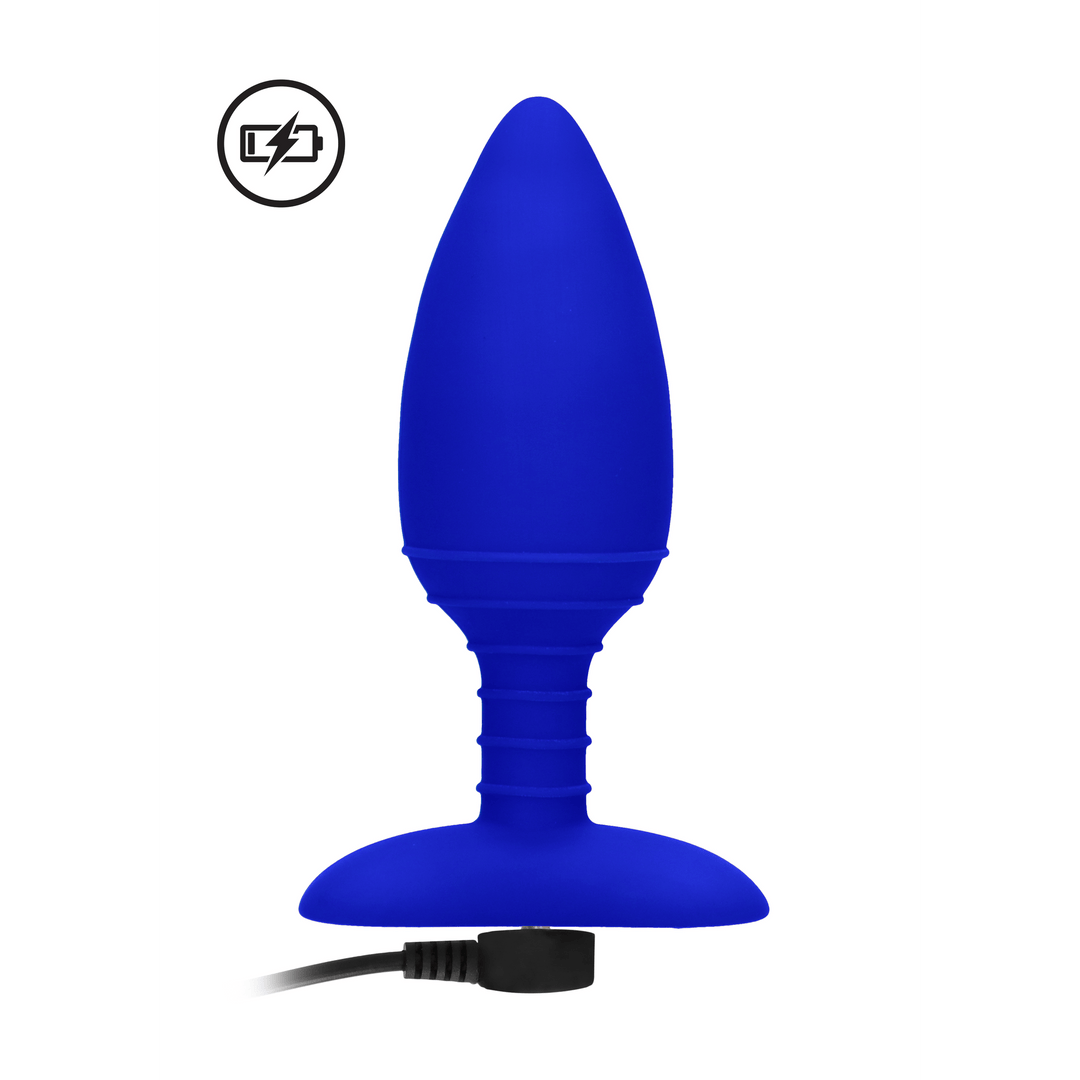 Analplug Elegance Glow mit Wärmefunktion Blau 12 x 3,8 cm – Ansicht 7
