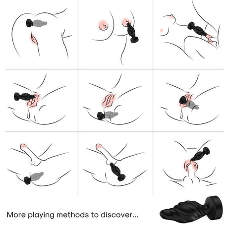Analplug & Fernbedienung Schwarz