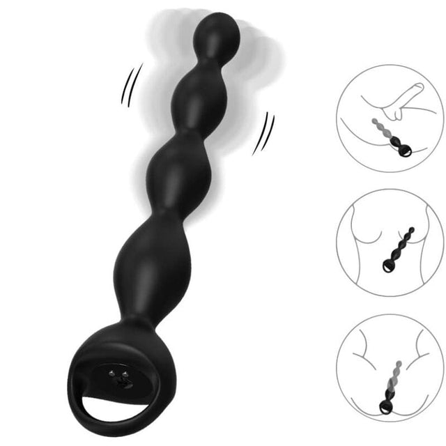 Analplug Finger Anal Plug Schwarz