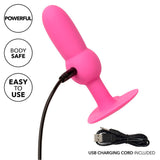 Analplug First Time Anal Plug mit Perlensonde 10 Vibrationen Rosa 70 cm