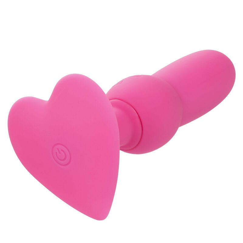 Analplug First Time Anal Plug mit Perlensonde 10 Vibrationen Rosa 70 cm