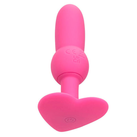 Analplug First Time Anal Plug mit Perlensonde 10 Vibrationen Rosa 70 cm