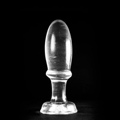Analplug Frühstücksei transparent 15 x 5 cm