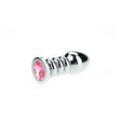 Analplug gerippter Diamant Grün 10,5 x 3,5 cm.1