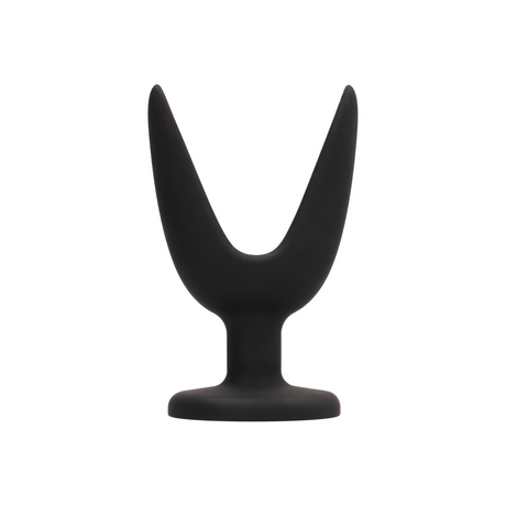 Analplug geteilt Schwarz 8,9 x Ø 6,3 cm