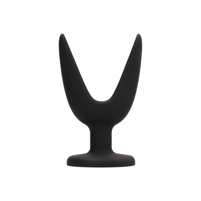 Analplug geteilt Schwarz 8,9 x Ø 6,3 cm