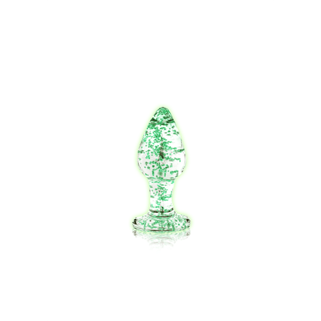 Analplug Glas nachtleuchtend klein Durchsichtig 6 x Ø 2,5 cm – Ansicht 4