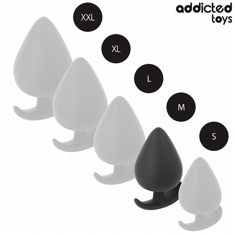 Analplug Größe M Schwarz 6,6 x 3,4 cm