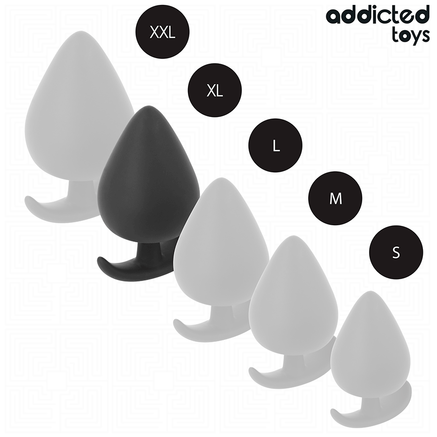 Analplug Größe XL Schwarz 9,5 x 5,1 cm