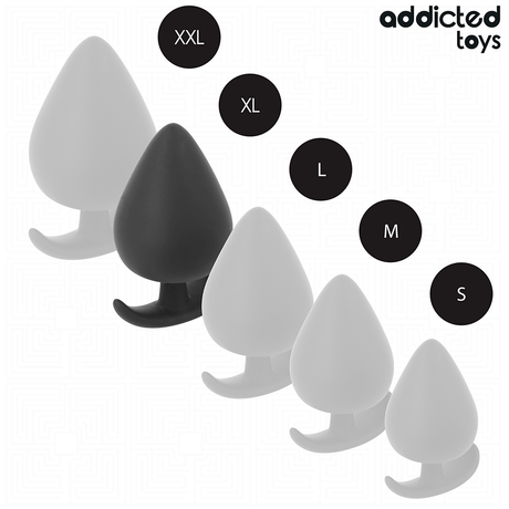 Analplug Größe XL Schwarz 9,5 x 5,1 cm