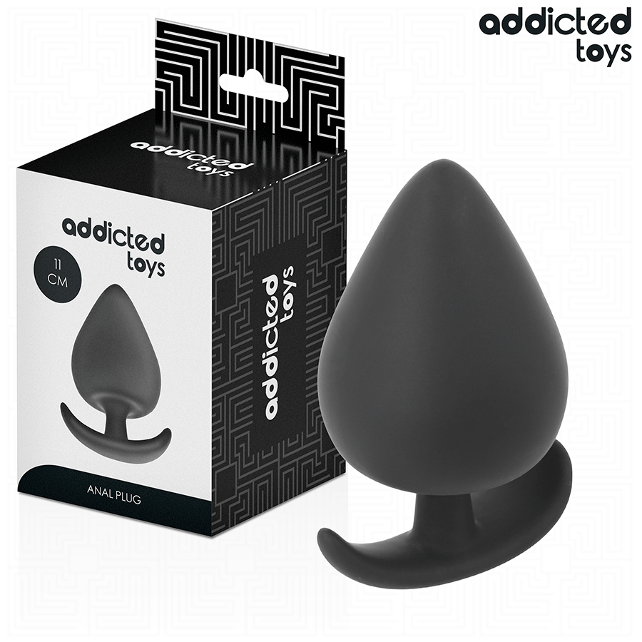 Analplug Größe XXL Schwarz 11 x 6,1 cm