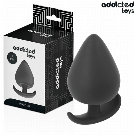 Analplug Größe XXL Schwarz 11 x 6,1 cm