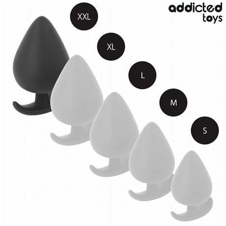 Analplug Größe XXL Schwarz 11 x 6,1 cm