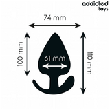 Analplug Größe XXL Schwarz 11 x 6,1 cm
