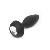Analplug Happy Rabbit mit Hasenschwanz und Vibration Schwarz-Violett 12 cm – Ansicht 5