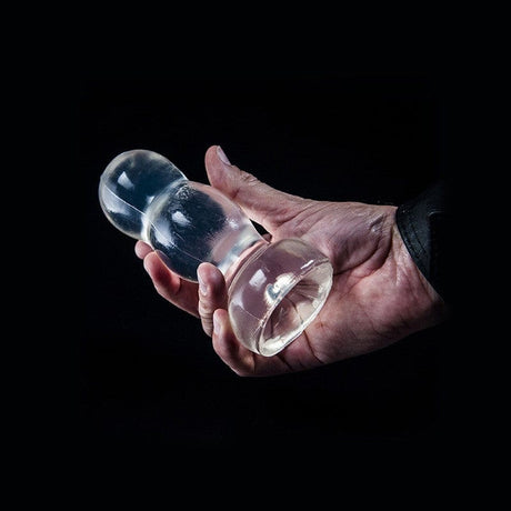 Analplug Header transparent 14,5 x 6 cm