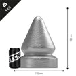 Analplug Heavy Metal 18 x 13,5 cm Silber